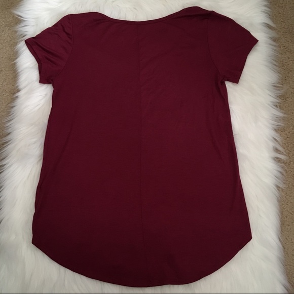 Francesca’s Burgundy Top Size Small - Nope Not Today - Picture 5 of 5